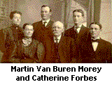 Photo of Martin Van Buren Morey and his family